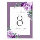 Search for purple table cards Violet