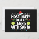 Search for tennis christmas invitations Xmas