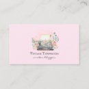 Search for typewriter business cards Girly