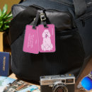 Search for poodle luggage tags Pink