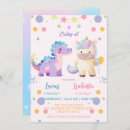 Search for pink dinosaur invitations Unicorn