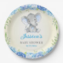 Search for elephant baby shower plates Little peanut