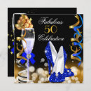 Search for royal blue black and gold Elegant birthday party