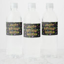 Search for black gold water bottle labels Glitter