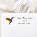 Search for hummingbird return address labels Bird lover