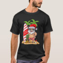 Search for hawaiian christmas tshirts Santa
