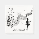 Search for musical notes napkins Dance party