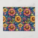 Search for floral postcards Colorful