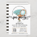 Search for spa day birthday invitations Elegant