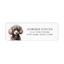 Search for poodle return address labels Dog