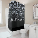 Search for bling shower curtains Silver