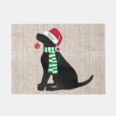 Search for christmas dog doormats Black lab