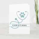 Search for veterinarian cards Stethoscope
