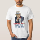 Search for uncle sam tshirts i want you