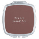 Search for you are beautiful compact mirrors For her