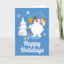 Search for cartoon holiday cards snow
