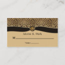 Search for animal print place cards Leopard