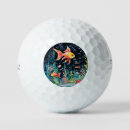 Search for fish golf balls Illustration