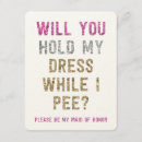 Search for maid of honor bridesmaid cards Funny