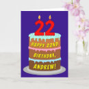 Search for 22nd birthday cards Cake