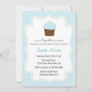 Search for cupcake baby shower invitations Blue