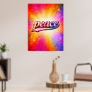 Search for psychedelic peace sign posters Typography