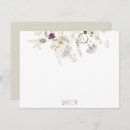 Search for blank floral note cards Watercolor