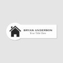 Search for real estate name tags Broker
