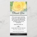Search for yellow roses thank you cards Bereavement