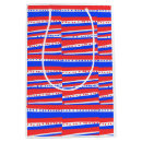 Search for red white and blue gift bags Stripes