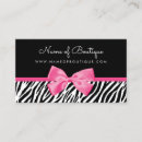 Search for zebra print business cards Pink and black