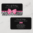 Search for pink zebra business cards Pink and black