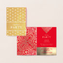 Search for red and gold invitations Luxury