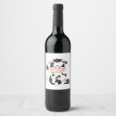 Search for cow wine labels Illustration