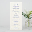 Search for royal blue wedding programs Elegant