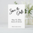 Search for black background save the dates Simple