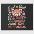 Search for red panda wrapping paper Bear