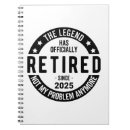 Search for retirement notebooks Retiree