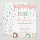 Search for donuts and diapers invitations Sprinkled with love