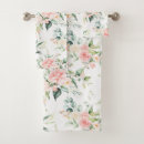Search for pink rose bath towels Watercolor