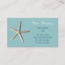 Search for starfish business cards Ocean