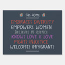 Search for immigrant outdoor signs Black lives matter