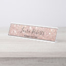 Search for name plates Blush pink