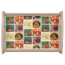 Search for colorful serving trays Vintage