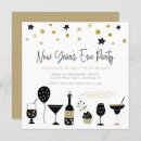 Search for new years eve cocktail party invitations Gold
