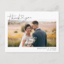 Search for wedding thank you photo postcards Minimalist