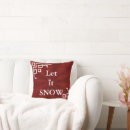Search for let it snow pillows Red