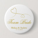 Search for team bride buttons Gold