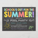 Search for schools out party invitations Summer pool party