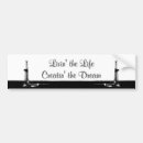 Search for life bumper stickers black and white